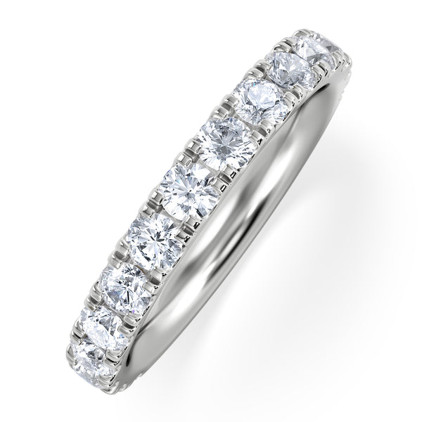15 Stone Chloe Platinum Diamond Half Eternity 1.50ct G/Vs